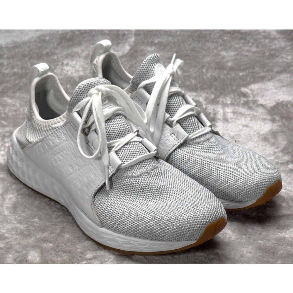 New Balance Fresh Foam x Cruz V3 Gray White Running Shoes Sneakers Womens 8.5